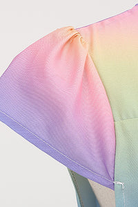 robe-arc-en-ciel-annee-80-style-50s