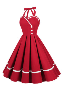 robe-pin-up-annee-80-en-col-v