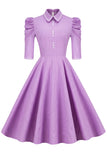 robe-vintage-violet-avec-demi-manches