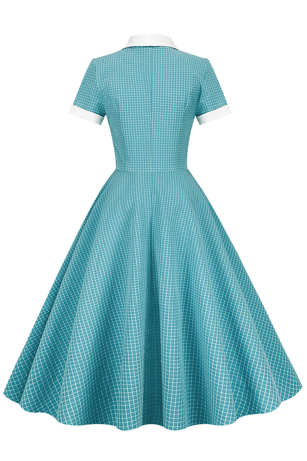 robe-a-col-chale-annee-80-a-carreaux