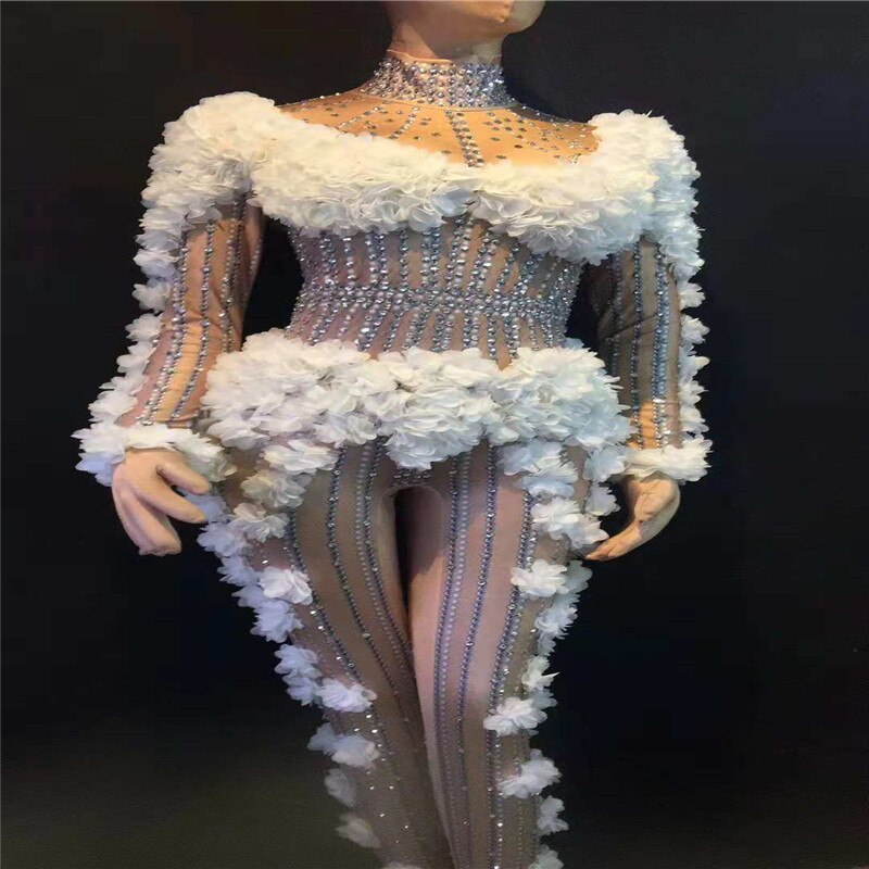 Costume-Combi-Blanche-Disco-Femme