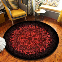 tapis-rond-nordique-vintage