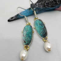 boucles-doreilles-perles-vintage-turquoise