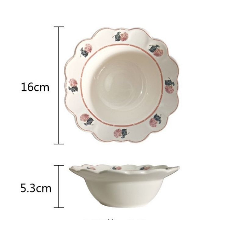 Plato Flores Vintage