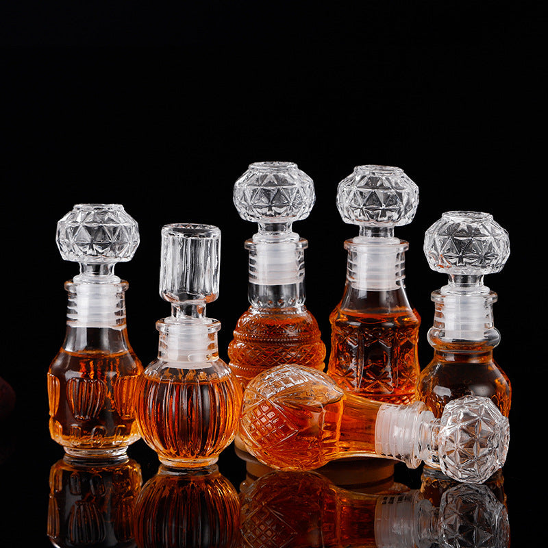 mini-bouteille-de-vin-en-verre-vintage