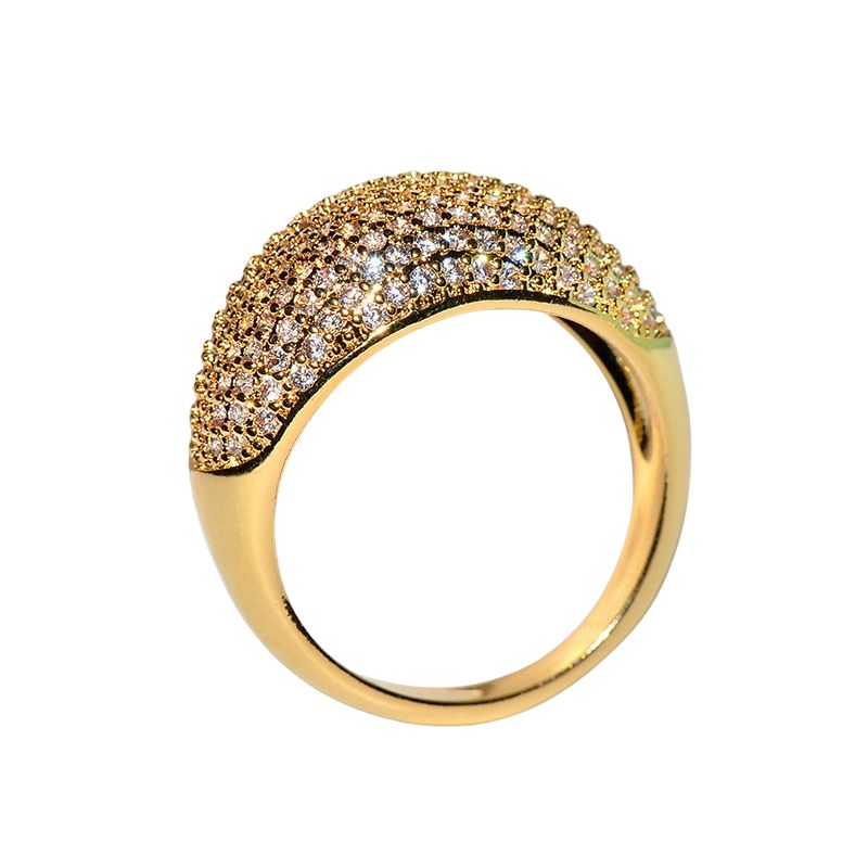 Anillo Oro Viejo Y Diamantes