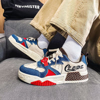 basket-montante-bleu-et-rouge-vintage