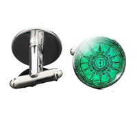 bouton-de-manchette-vintage-boussole