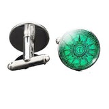 bouton-de-manchette-vintage-boussole