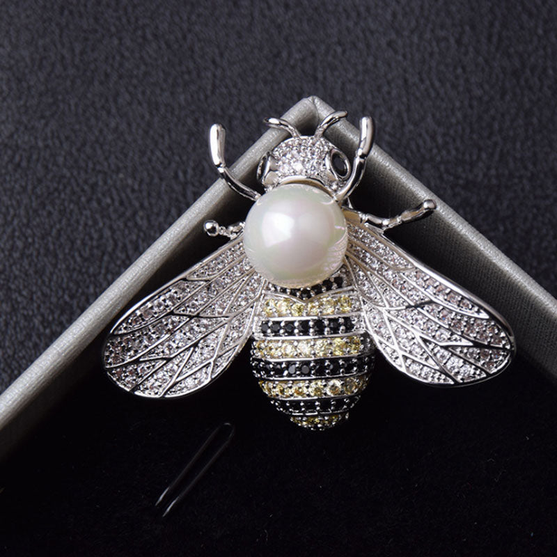    broche-abeille-vintage-argent
