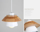 lustre-bois-cone-corne-fer-vintage