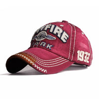 casquette-motard-vintage-homme-rouge