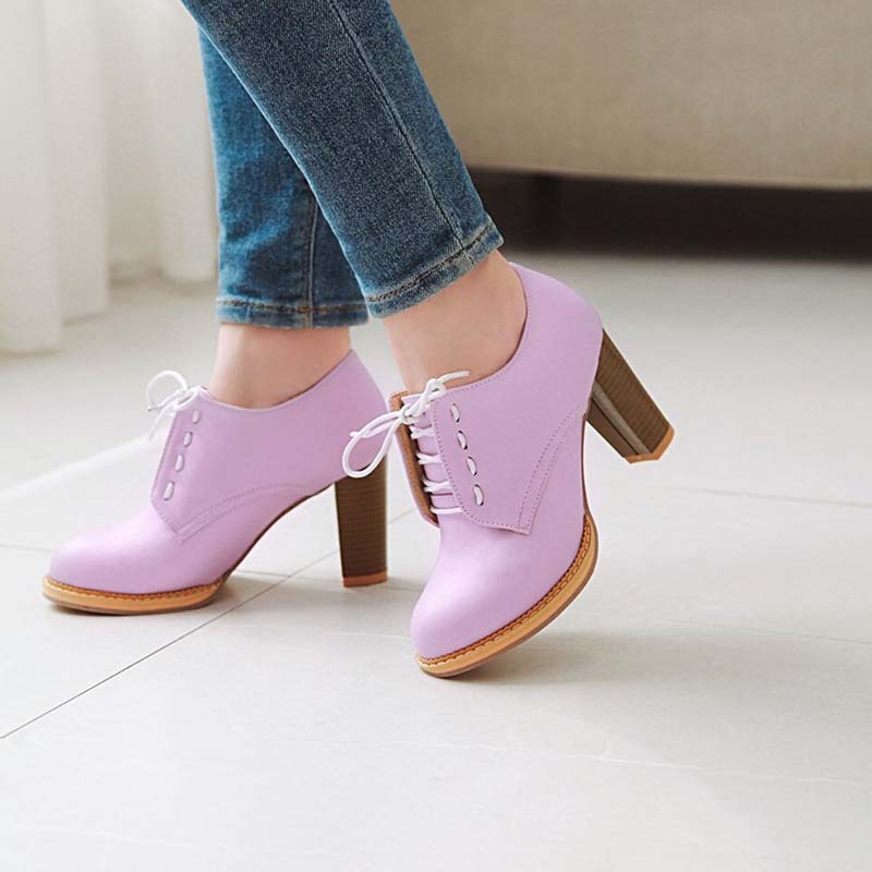 chaussures-annee-80-derbies-roses-talons