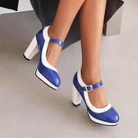 chaussures-annee-80-escarpins-bleus