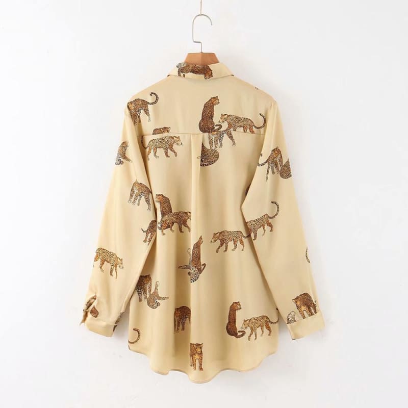 chemise-jaune-retro-a-motif