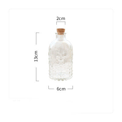 bouteille-en-verre-gaufre-vintage