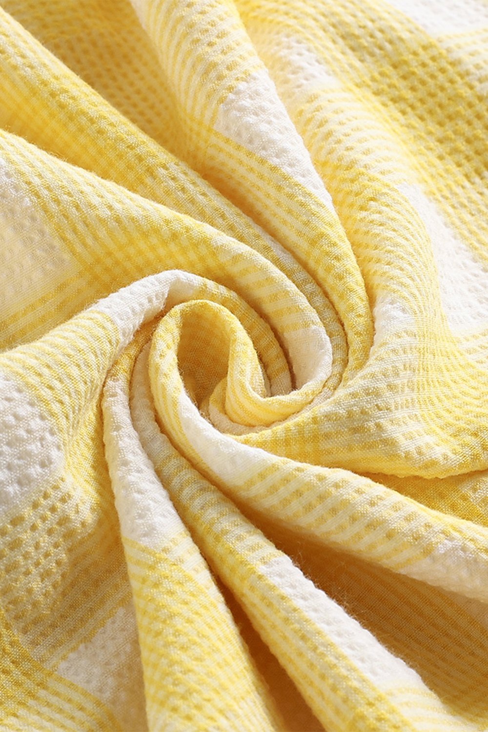 robe-jaune-plaid-des-ann-es-1950