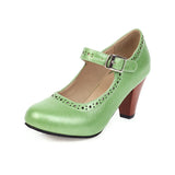    escarpin-vintage-femme-vert