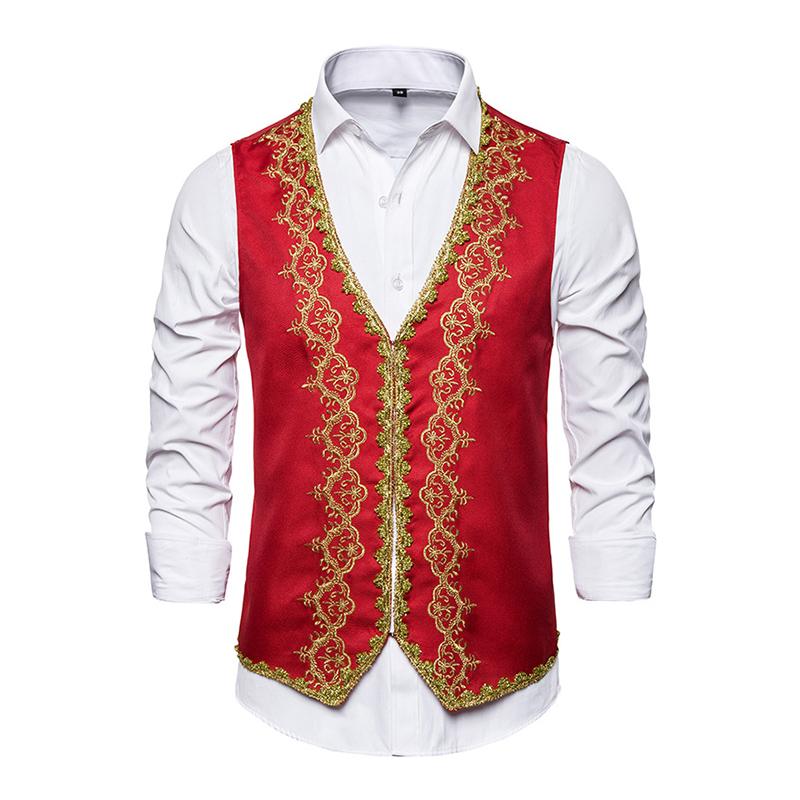 gilet-a-col-v-jacquard-style-tribunal-retro