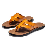 Chanclas de cuero para hombre