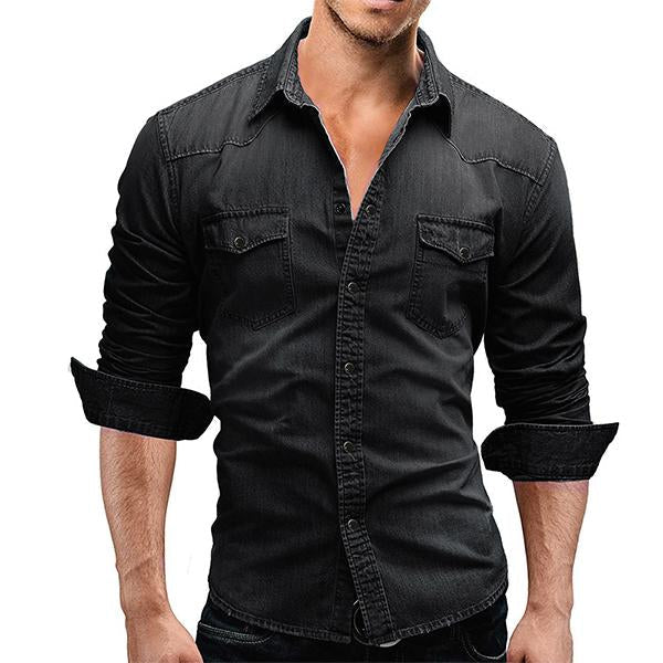 chemise-denim-slim-decontractee-homme