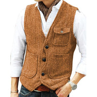 gilet-en-tweed-boutonnage-simple-col-v