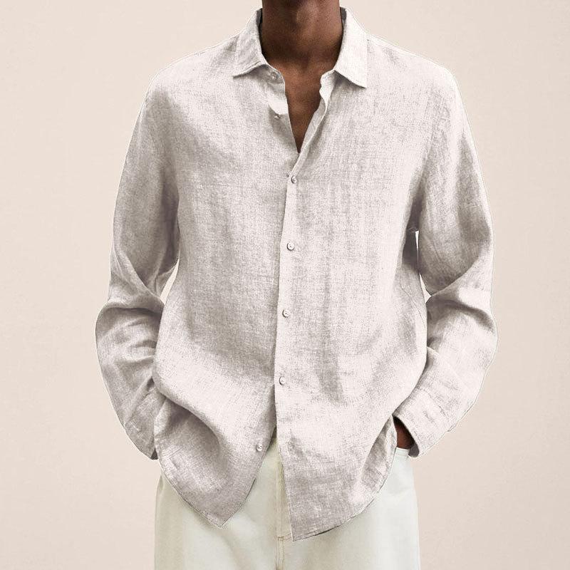 chemise-ample-coton-lin-revers-vintage