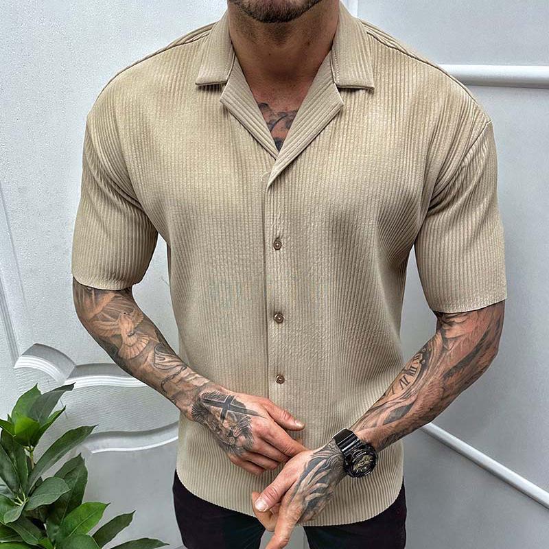 chemise-vintage-manches-courtes-style-classique