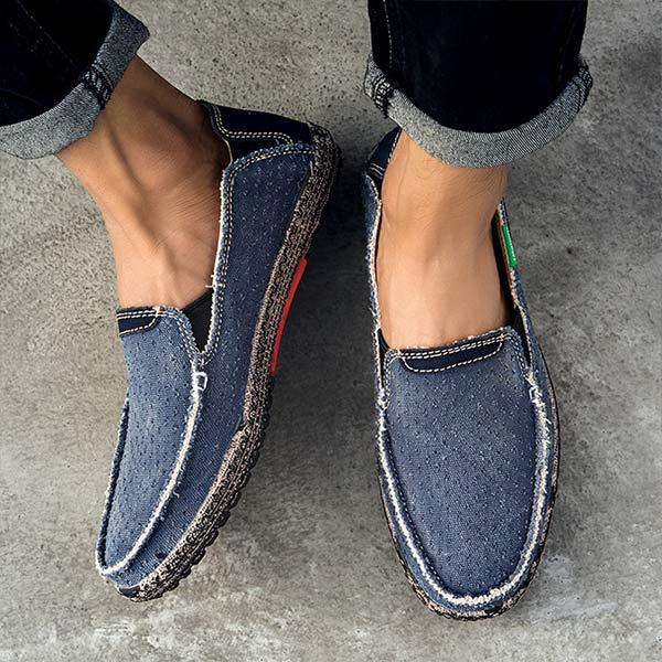 chaussure-vintage-toile-denim-delave-vintage
