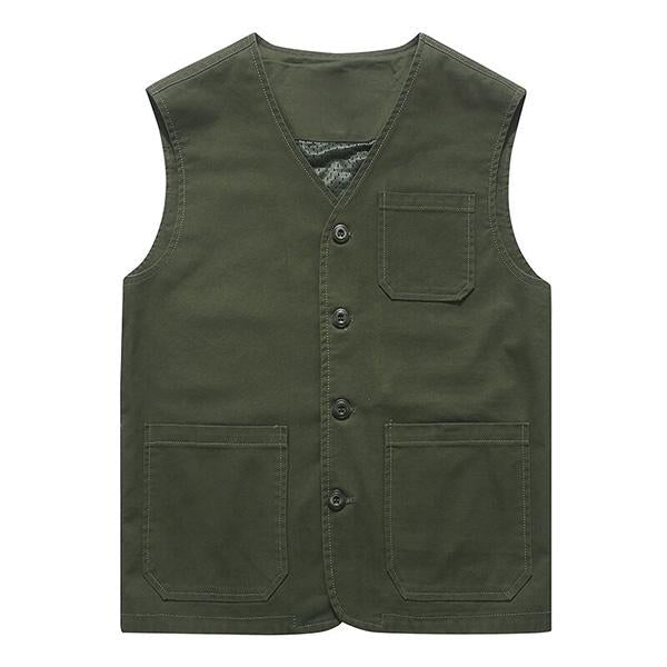 gilet-mince-decontracte-couleur-unie-vintage
