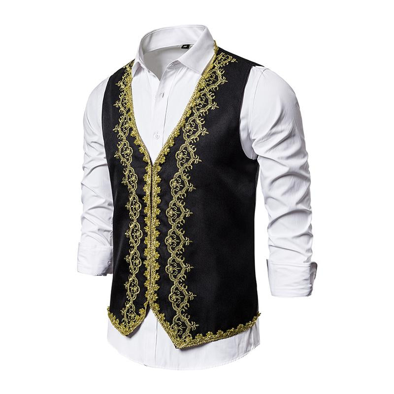 gilet-a-col-v-jacquard-style-tribunal-retro