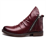 botte-vintage-en-cuir-marron