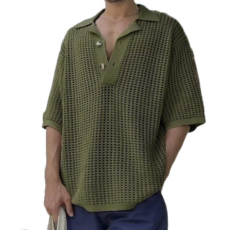 pull-vintage-revers-couleur-unie-hommes