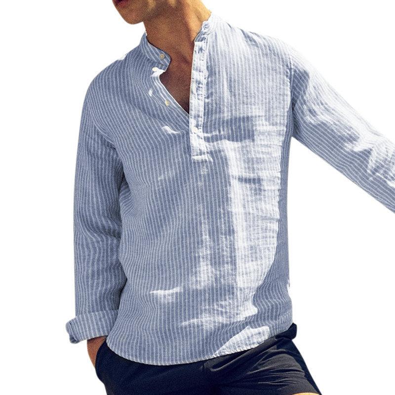 chemise-henley-decontractee-manches-longues-vintage