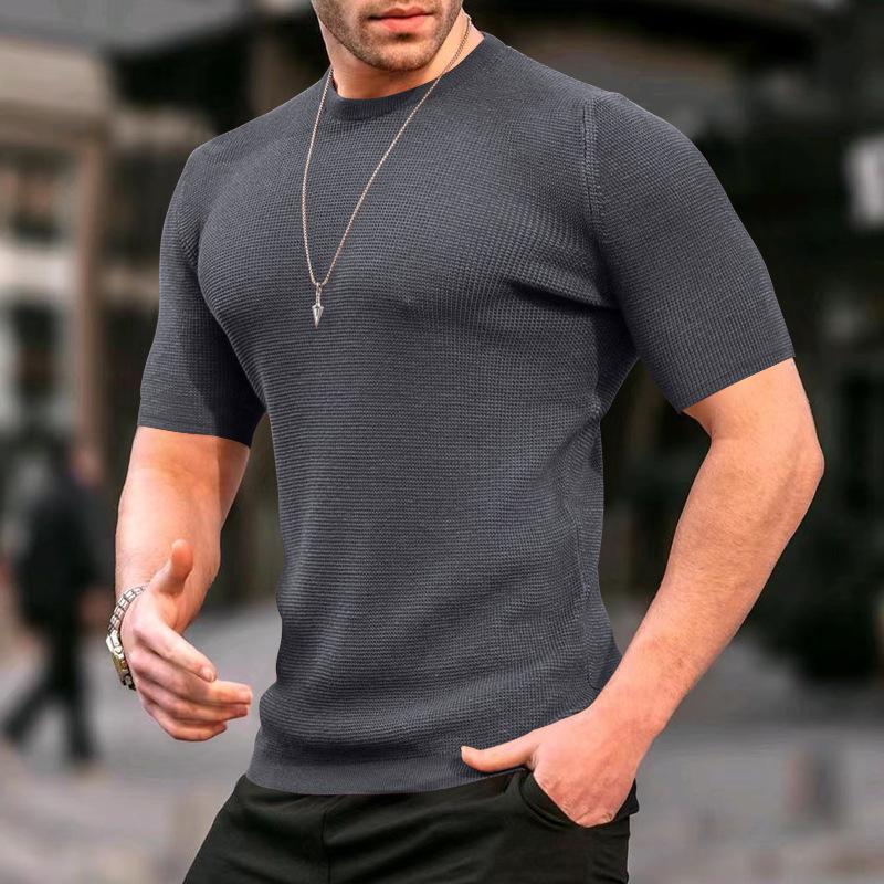 sweat-shirt-uni-tricot-gaufre-vintage
