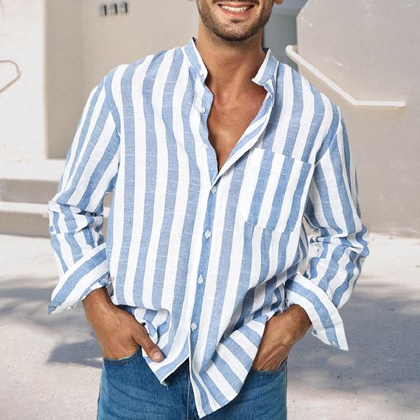 chemise-manches-courtes-rayures-vintage