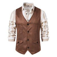 gilet-daim-vintage-col-v