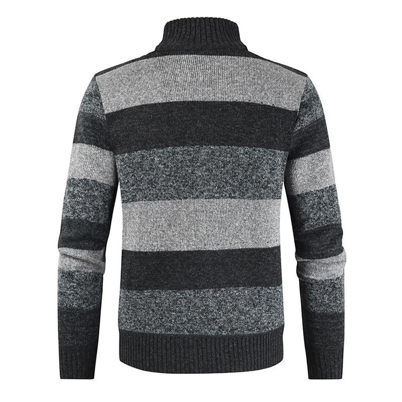 veste-tricot-cardigan-col-montant-blocs-couleurs-vintage
