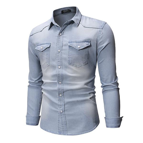 chemise-denim-slim-decontractee-homme