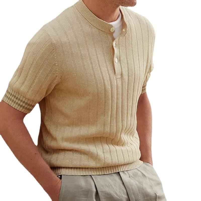 polo-maille-manches-courtes-revers-vintage