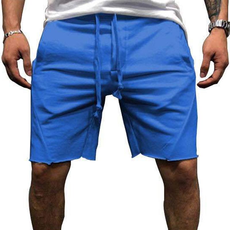 short-sport-vintage-couleur-unie-hommes