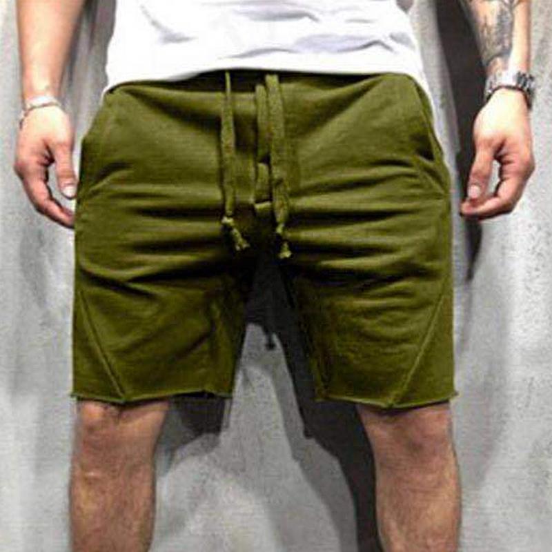 short-sport-vintage-couleur-unie-hommes