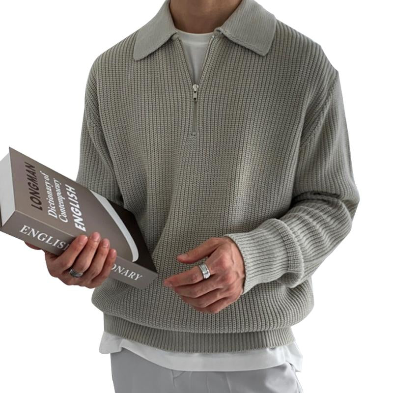 pull-vintage-col-polo-fermeture-eclair
