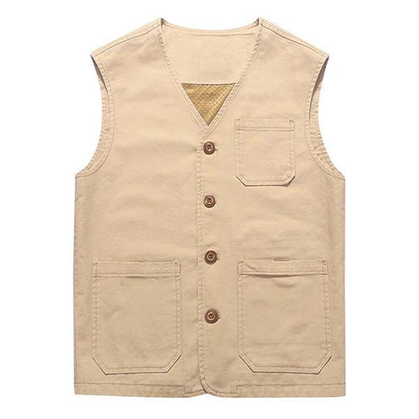 gilet-mince-decontracte-couleur-unie-vintage