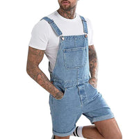 combinaison-jean-short-cargo-dechire-denim-vintage