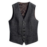 gilet-chevrons-laine-chaude-retro