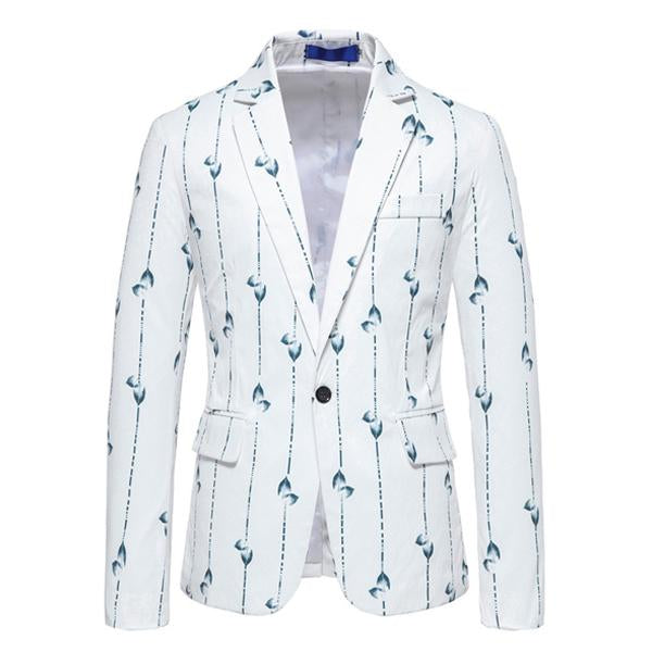 blazer-vintage-decontracte-a-imprime-feuille-et-rayures