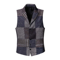 gilet-costume-slim-color-block-vintage