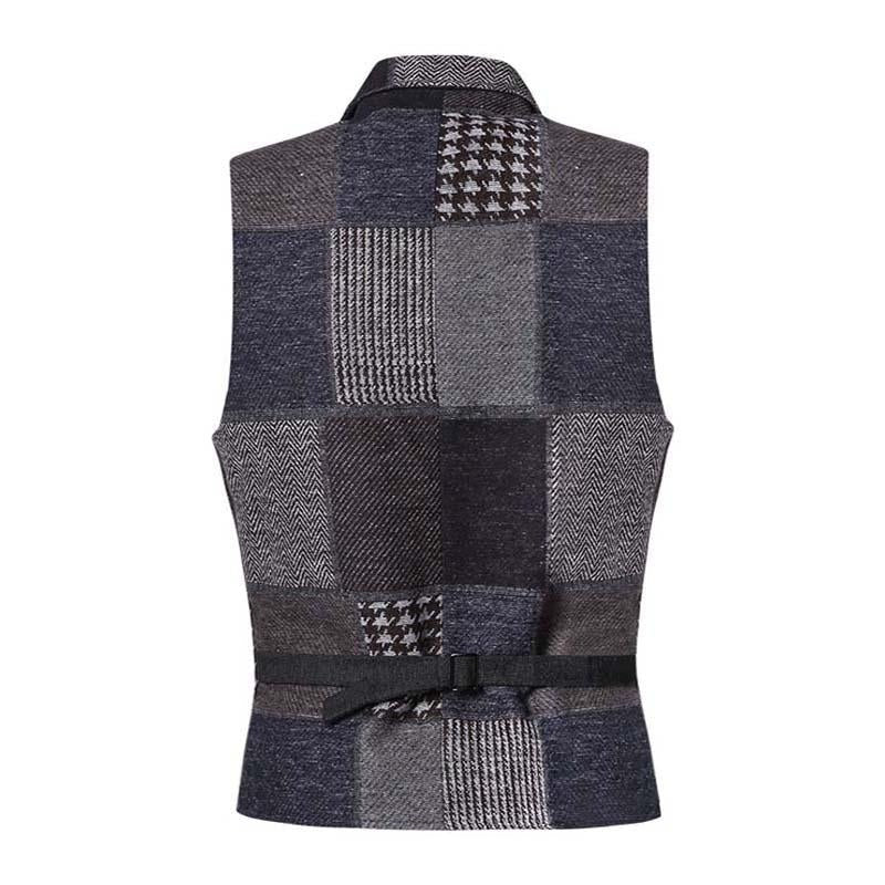 gilet-costume-slim-color-block-vintage