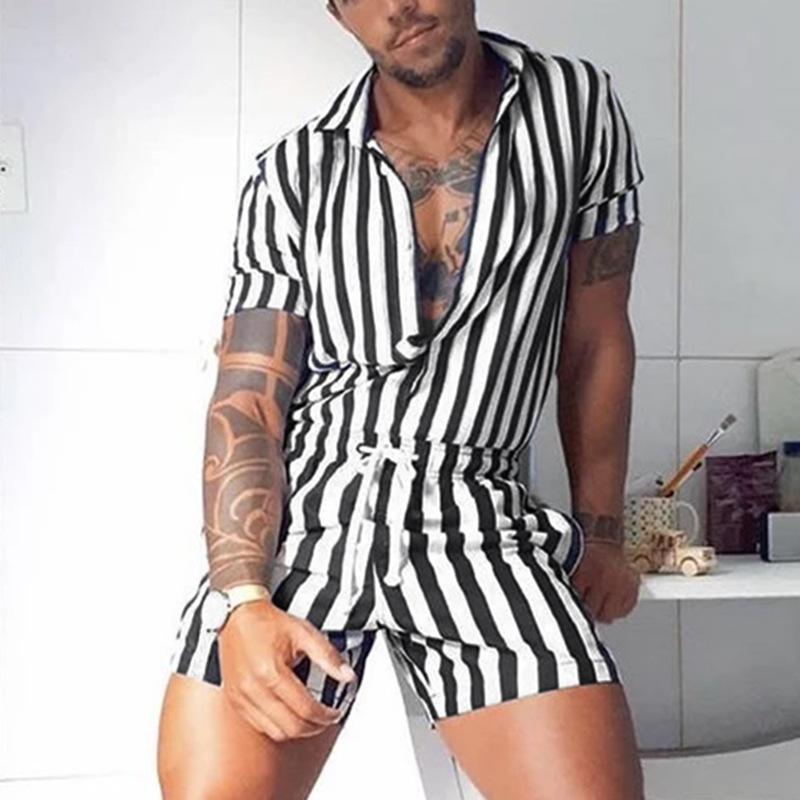 short-rayures-et-revers-vintage
